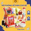 Đồ Chơi Dọn Dẹp Nhà Cửa 47CT Zuba Toys - Máy Hút Bụi Dùng Pin, Dụng Cụ Vệ Sinh Giúp Bé Tự Lập