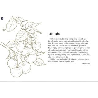 Sách Tô Màu Tiệm postcard trong khu rừng nhỏ