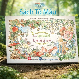Sách Tô Màu Tiệm postcard trong khu rừng nhỏ