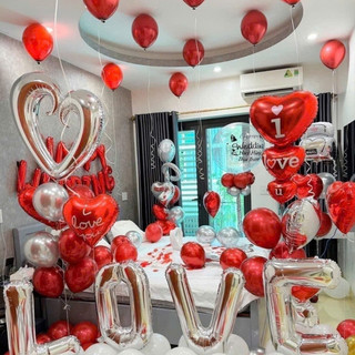 Set Bóng Happy Wedding Trang Trí Phòng Cưới Phòng Tân Hôn Tỏ Tình Siêu Đẹp, Sang Trọng HAPPY01