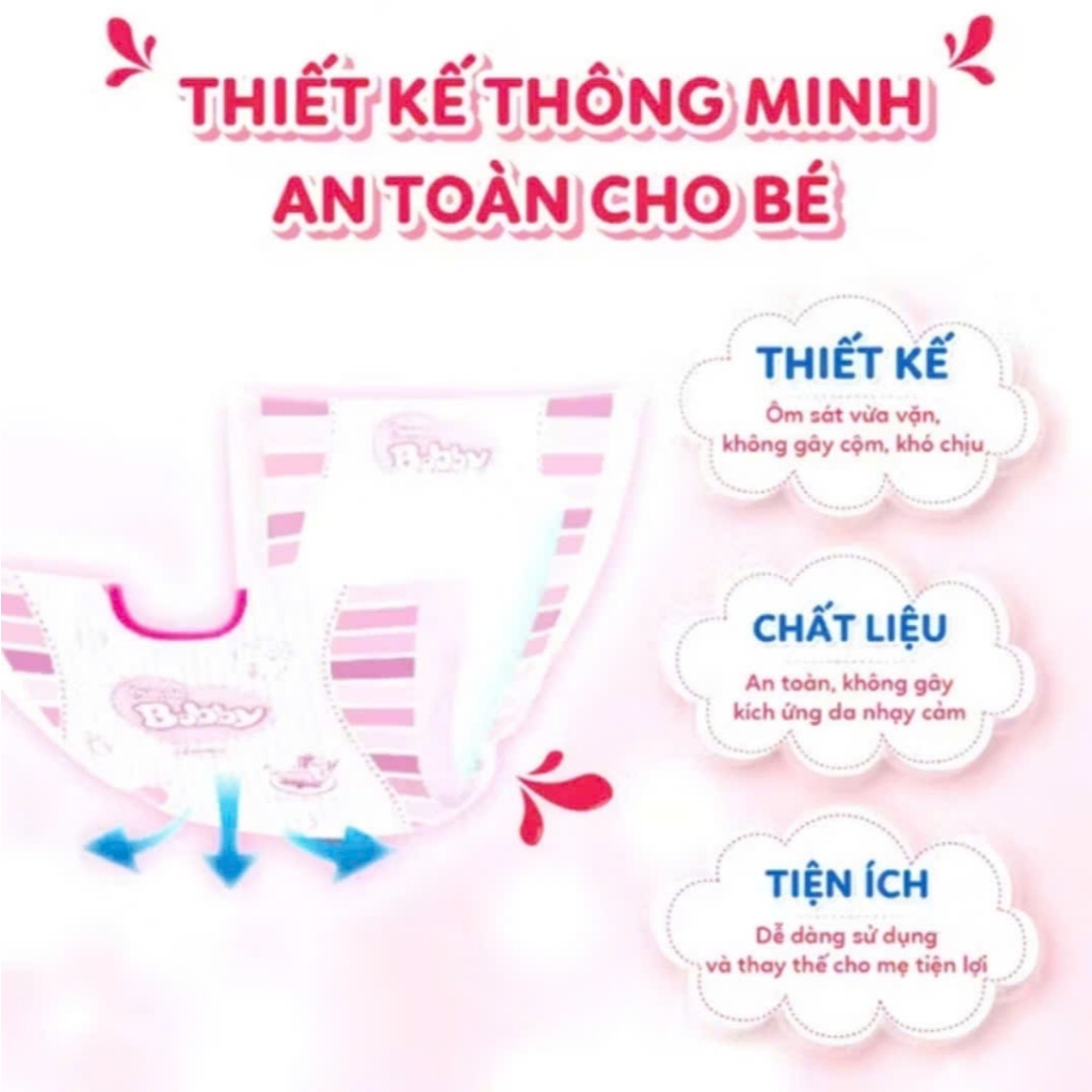Miếng lót Bobby Newborn 2 dành cho bé trên 1 tháng tuổi 40 miếng/60 miếng