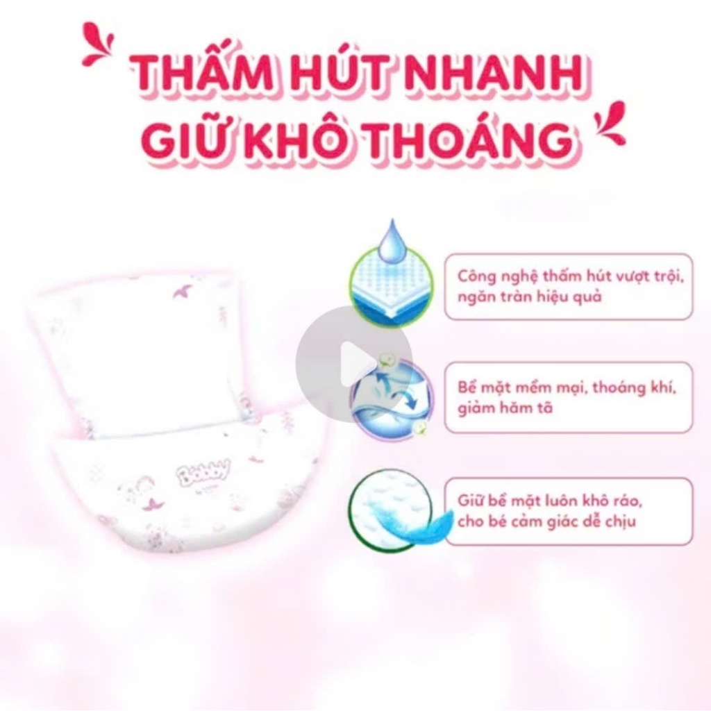 Miếng lót Bobby Newborn 2 dành cho bé trên 1 tháng tuổi 40 miếng/60 miếng