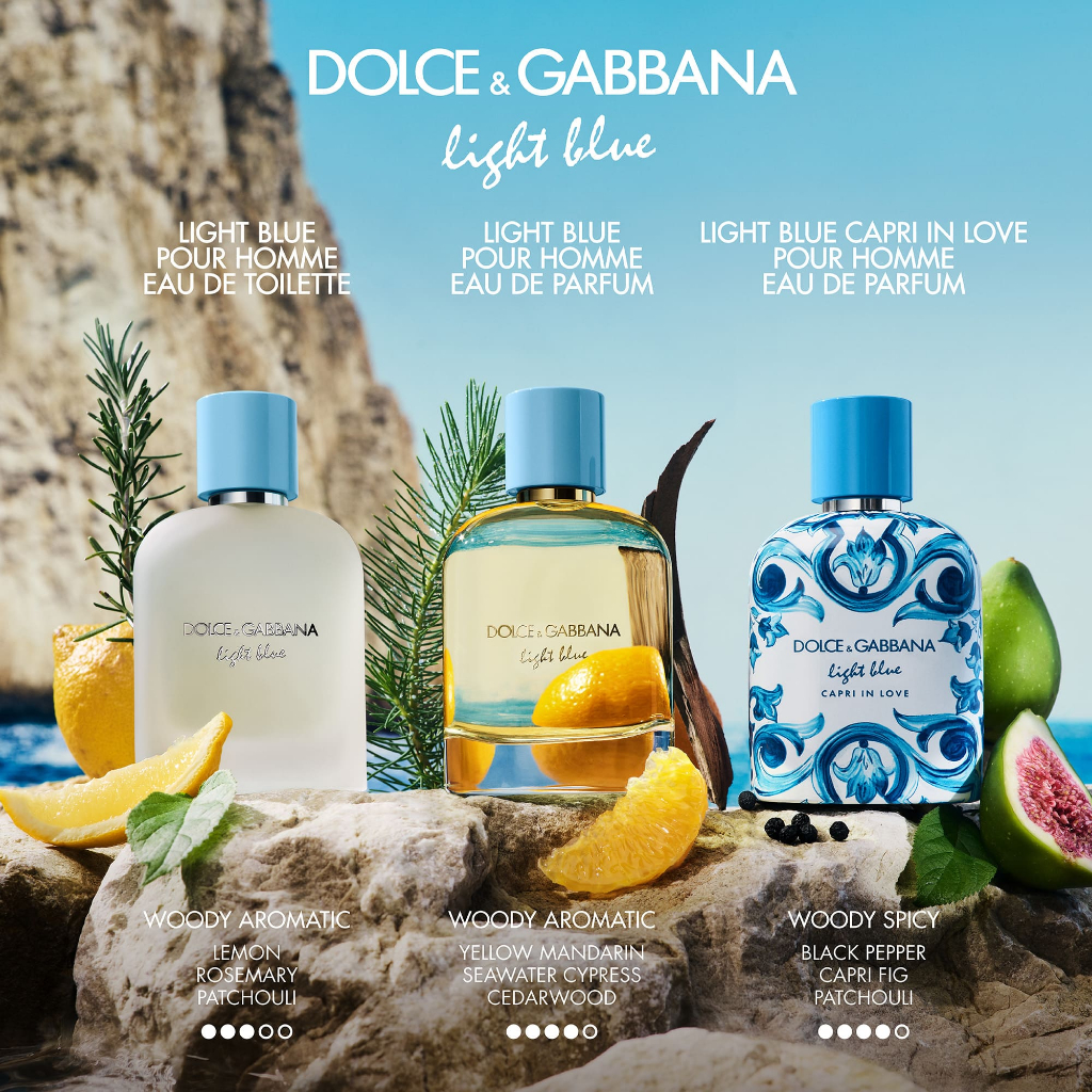 Nước hoa nam Dolce&Gabbana Light Blue Pour Homme EDP 50ml
