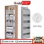 Hrold - Túi treo đa năng Lắp đặt không cần khoan lỗ Túi sắp xếp đồ đạc trong phòng ngủ Dung tích lớn nhiều ngăn