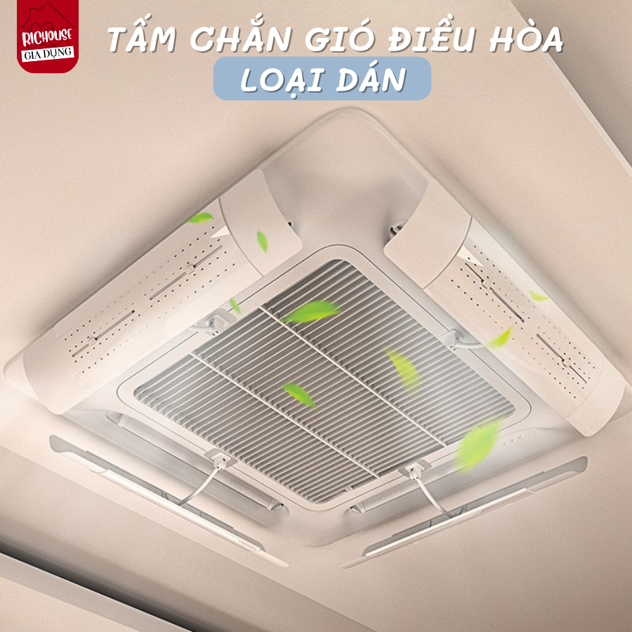 Tấm Chắn Gió Điều Hòa Xoay 180 Độ, Tấm Điều Hướng Gió Máy Lạnh Âm Trần Treo Tường Bảo Vệ Sức Khỏe