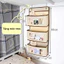 Hrold - Túi treo đa năng Lắp đặt không cần khoan lỗ Túi sắp xếp đồ đạc trong phòng ngủ Dung tích lớn nhiều ngăn
