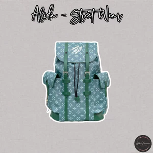 ⚡️[Hight Quality] Balo Nam Nữ \/ Chr1per Greaan Backpack - Điểm Nhấn Chữ Xanh Nhẹ Phối Dây Quai Cao Cấp