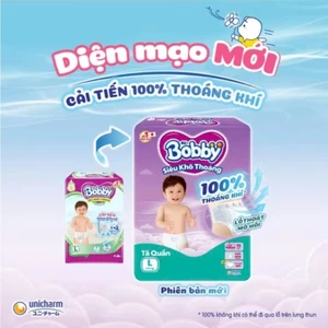 Tã Quần Bobby ULTRA+ Siêu Tiết Kiệm Size M96/ L88/ XL76/ XL74/ XXL70/ XXL68