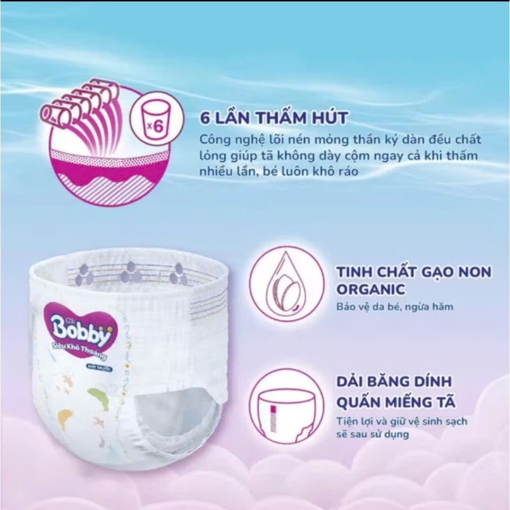[COMBO 3] Tã Bỉm Quần Bobby ULTRA+ Siêu Tiết Kiệm M96/L88/XL74/XL76/XXL68/XXL70 (Quà Tặng Giới Hạn)