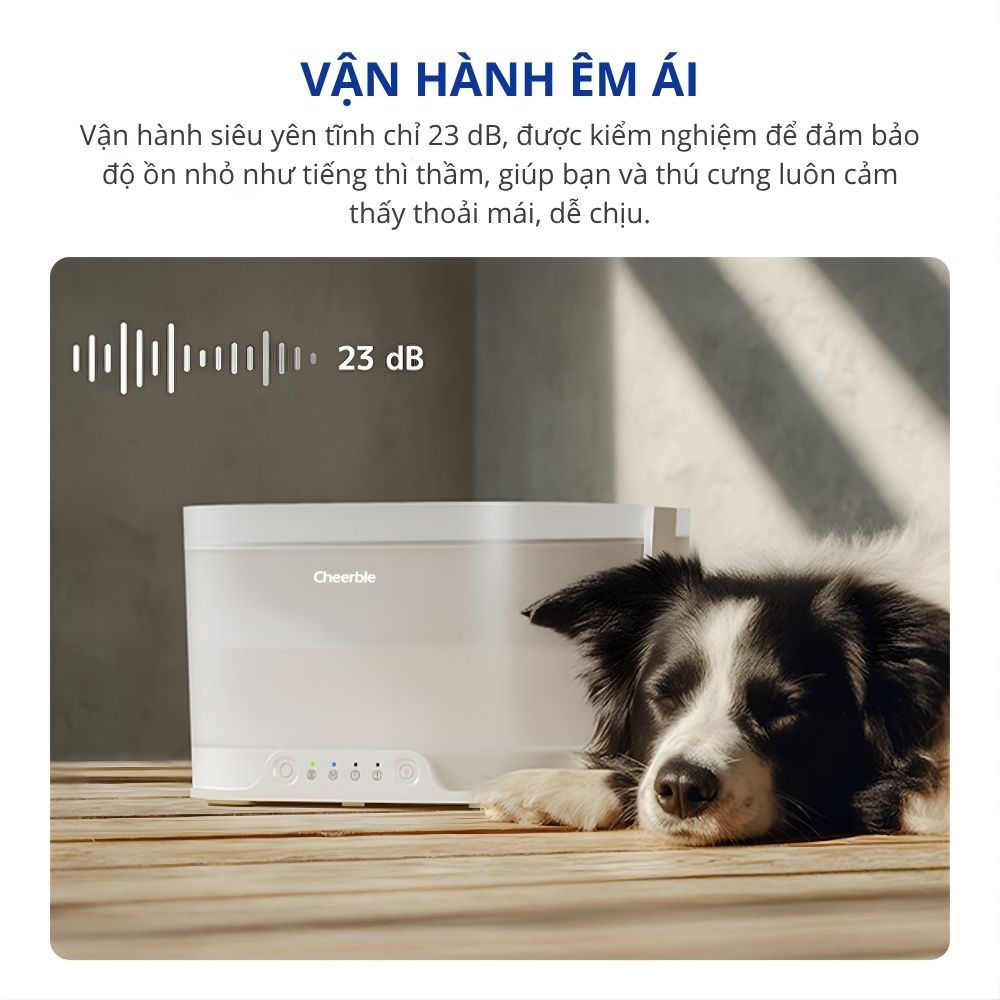 Máy Lọc Nước Tự Động Cho Chó Cheerble Elfin D1/ D1 Pro Sử Dụng Bơm Không Dây
