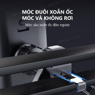 SEAMETAL Giá đỡ máy tính bảng ô tô Xoay 360° đa năng Có thể điều chỉnh lỗ thông hơi ô tô Giá đỡ máy tính bảng