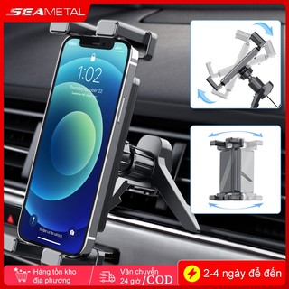 SEAMETAL Giá đỡ máy tính bảng ô tô Xoay 360° đa năng Có thể điều chỉnh lỗ thông hơi ô tô Giá đỡ máy tính bảng