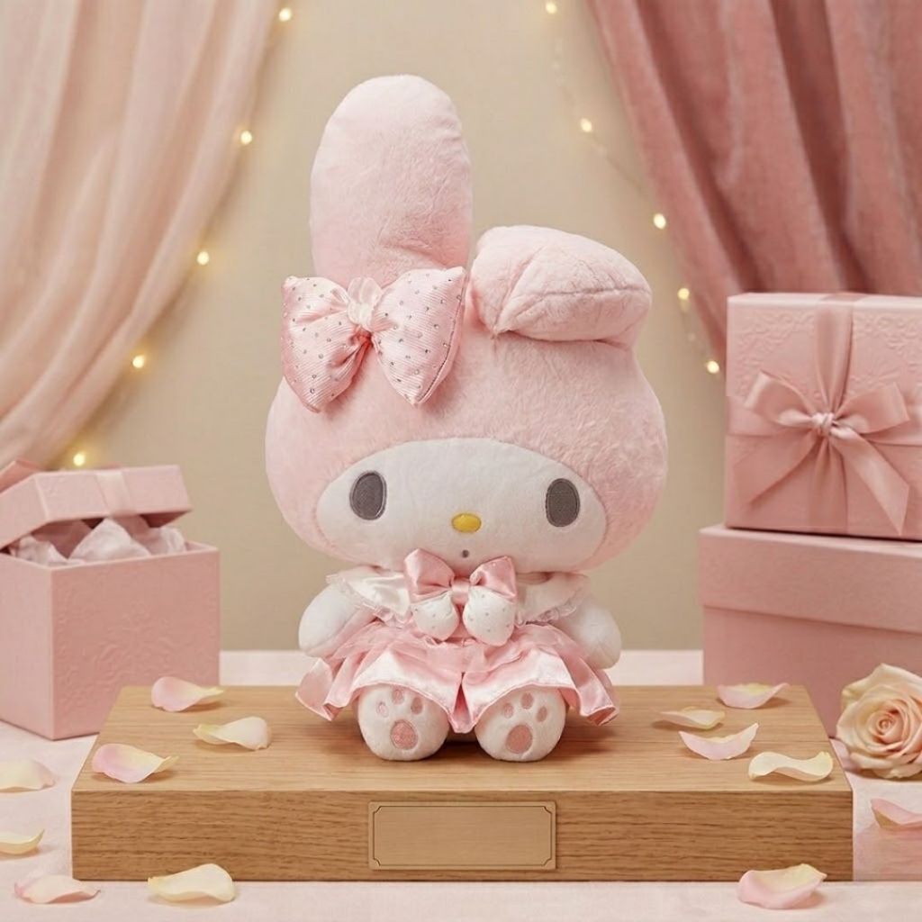 Gấu Bông Kuromi & My Melody Mặc Váy Công Chúa Cao Cấp, Thú Nhồi Bông Sanrio Dễ Thương Làm Quà Tặng Sinh Nhật Cho Bé Gái