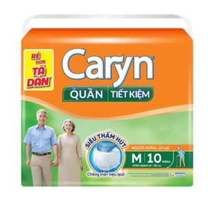Tã bỉm quần Caryn ngày và đêm tiết kiệm dành cho người già M10/M18/L10/L18/XL10/XL18