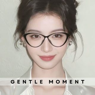 Kính mắt mèo nữ gọng kim loại cao cấp GENTLE MOMENT chống ánh sáng xanh chống tia UV thời trang GMK250