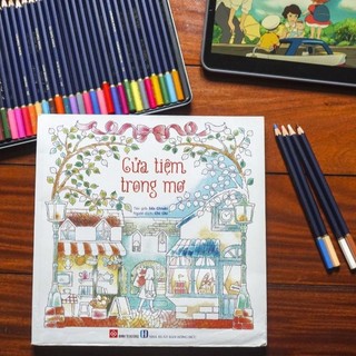 Sách Tô Màu Cửa Tiệm Trong Mơ Tô Màu Chữa Lành Thư Giãn
