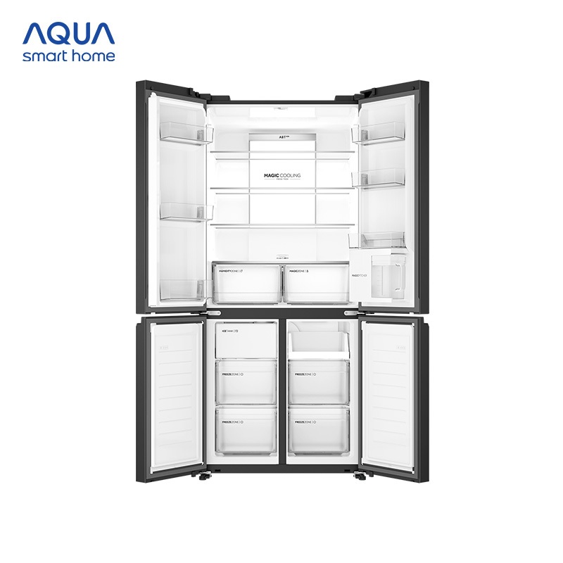 Tủ lạnh 4 cánh Aqua Inverter 522L AQR-MA600XA(KGC)U1 - Bảo hành 2 năm - Freeship toàn quốc