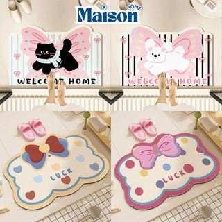 Thảm Lau Chân Cửa Ra Vào Chất Liệu Vòng Dây Cuộn Cải Tiến MAISON, Thảm Dày Dặn Chống Bụi Bẩn, Chống Trượt Cao Cấp