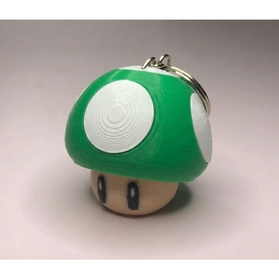 Móc khóa Đầu Nấm Mario - Nintendo (mô hình)