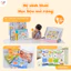 Bảng giáo dục chữ cái cho bé Song Ngữ bảng gấp thông thái Lalala baby đồ chơi nhiều chủ đề thú vị