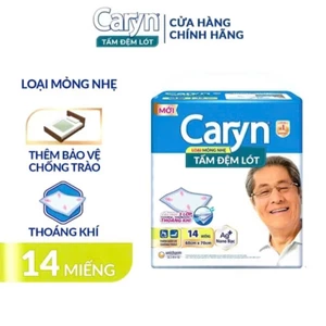 Tấm đệm lót Caryn dành cho người già chống trào, siêu thấm hút dùng kèm tã dán L10/L20/XL14