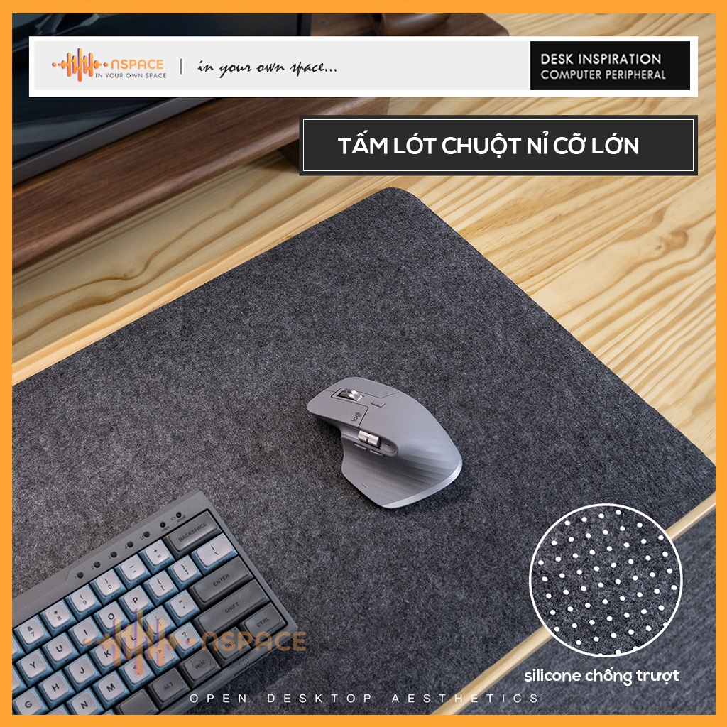 Tấm lót bàn nỉ decor full bàn