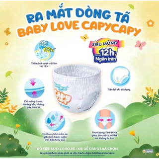 Bỉm quần BOBBY CAPY CAPY mỏng nhẹ thấm hút 12 tiếng siêu tiết kiệm M66/L56/XL52/XXL48/3XL34/4XL30/5XL26