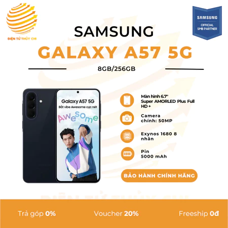 Điện Thoại Samsung Galaxy A57 5G 8GB/256GB - Hàng Chính Hãng Samsung Việt Nam