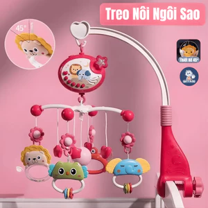 Đồ chơi Treo Nôi Cho Bé Guty Kids Nhiều Màu Sắc , Nâng Cấp Thanh Treo Nôi Cho Bé Phát Nhạc Và Ánh sáng
