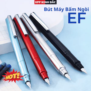 4 Bút máy bấm ngòi EF chất liệu ABS .( bút sử dụng cả mực khô và mực lọ)