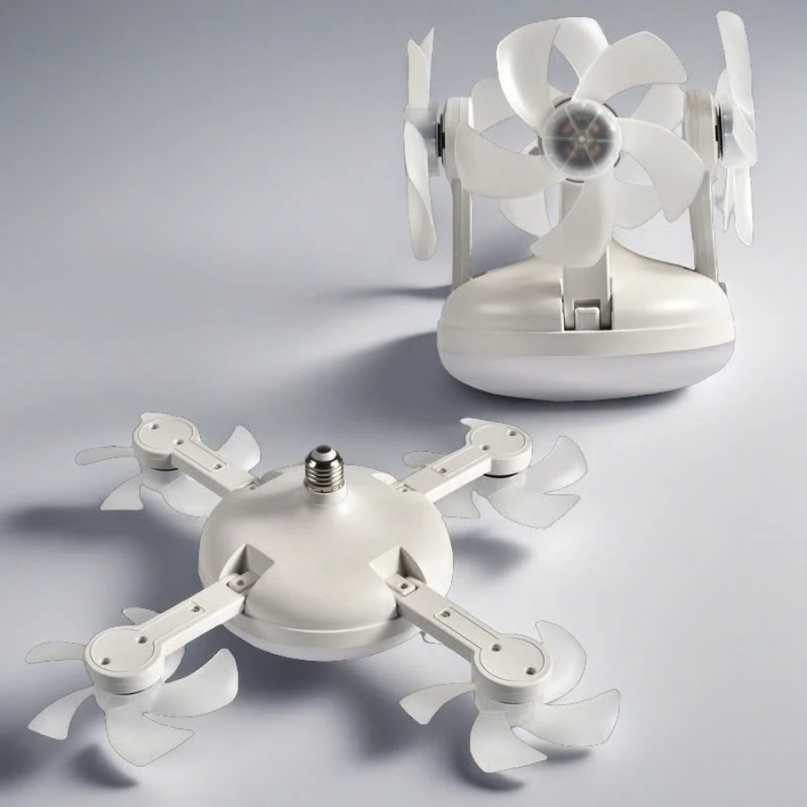 Đèn LED Quạt Trần Điều Khiển Từ Xa – Đèn Quạt DRONE 3 4 5 Cánh Gió Mạnh Quạt Êm, Mát mẻ, Tiện dụng [ TẶNG ĐUÔI E27 ]