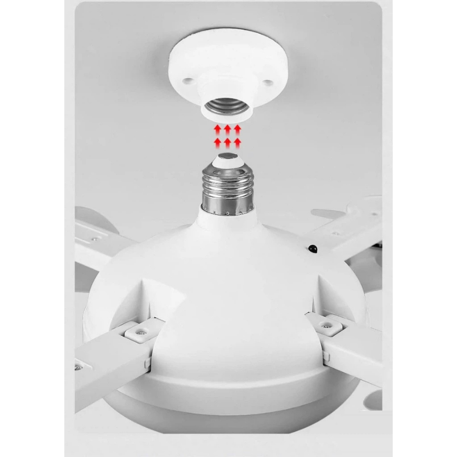 Đèn LED Quạt Trần Điều Khiển Từ Xa – Đèn Quạt DRONE 3 4 5 Cánh Gió Mạnh Quạt Êm, Mát mẻ, Tiện dụng [ TẶNG ĐUÔI E27 ]