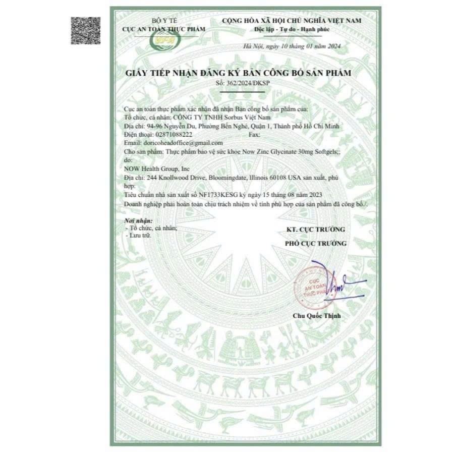Kẽm NOW Zinc Picolinate 50mg – Hỗ Trợ Miễn Dịch, Da Mụn
