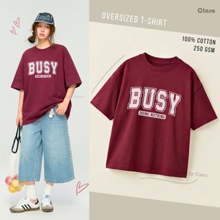 Áo Thun Nam Nữ Oversize 100% Cotton Cao Cấp CLARO - text