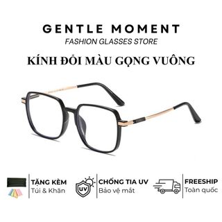 Kính đổi màu GENTLE MOMENT thời trang nam nữ gọng kim loại chống tia UV chống ánh sáng xanh GMX148