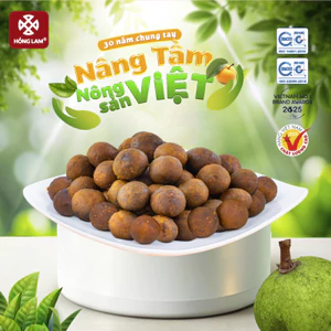 Ô mai (xí muội) sấu tươi cay Hồng Lam dạng hộp và gói. Hương vị chua, cay, giòn