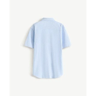 Áo sơ mi sọc ngắn tay vải oxford có túi Form Fitted - ROUTINE 10F25SHS007