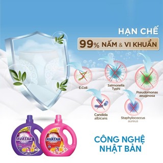 Nước Giặt Xả Avatar 5 In 1 Hương Hoa  – Sạch Sâu, Thơm Lâu, Bảo Vệ Sợi Vải - Fuso Bách Hoá Nhật Bản