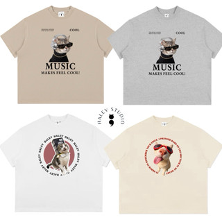 [FUNNY CAT BOXY COLLECTION] Áo thun Boxy Unisex nam nữ Halev Brand chất cotton Premium 260gsm