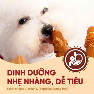 Snack cho chó Jreho Que cuộn xoắn nhân thịt heo cuốn gà đậu phộng