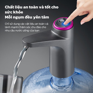 YOWXll Máy Hút Nước Tự Động Thông Minh,Di Động Kèm Sạc USB,Gắn Bình Nước Dóng Chai Tiện lợi