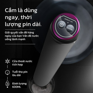 YOWXll Máy Hút Nước Tự Động Thông Minh,Di Động Kèm Sạc USB,Gắn Bình Nước Dóng Chai Tiện lợi