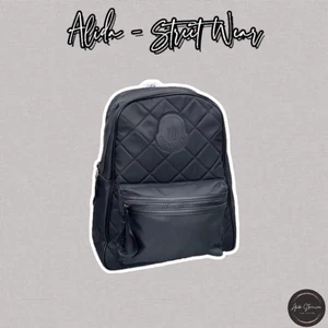 ⚡️[Hight Quality] Balo Nam Nữ 1oncler Đan Chéo Backpack - Điểm Nhấn Chữ Phối Đen Canvas Cao Cấp