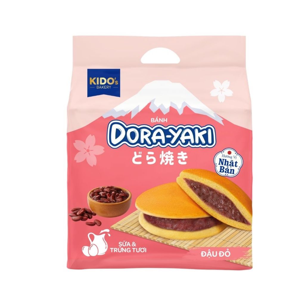 (MUA 3 GIẢM 30%) Combo 2 Lốc Bánh Dorayaki I Cấu trúc bánh siêu mềm mịn, chuẩn Bakery | Kido's Bakery