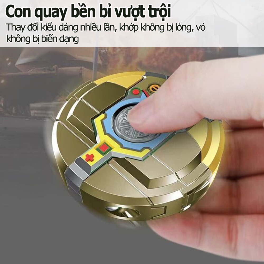 Con Quay Robot Biến Hình Spinner Ngón Tay Giải Trí Siêu Kích Thích Đồ Chơi Trẻ Em & Trang Trí Bàn Làm Việc