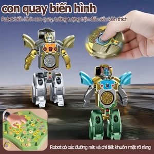 Con Quay Robot Biến Hình Spinner Ngón Tay Giải Trí Siêu Kích Thích Đồ Chơi Trẻ Em & Trang Trí Bàn Làm Việc