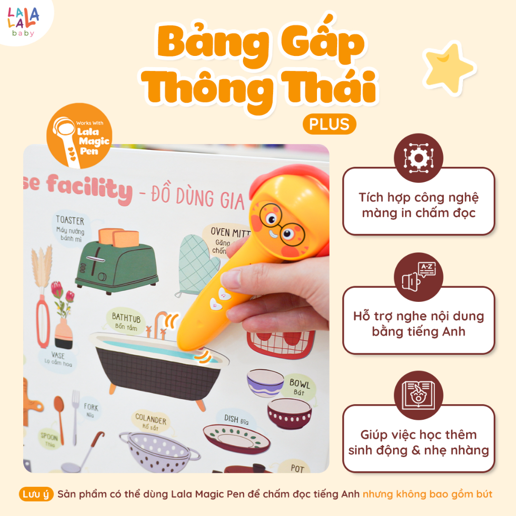 [MUA 3TẶNG TÔ MÀU] Bảng giáo dục chữ cái cho bé Tiếng Anh Bảng gấp thông thái Lalala baby đồ chơi nhiều chủ đề thú vị