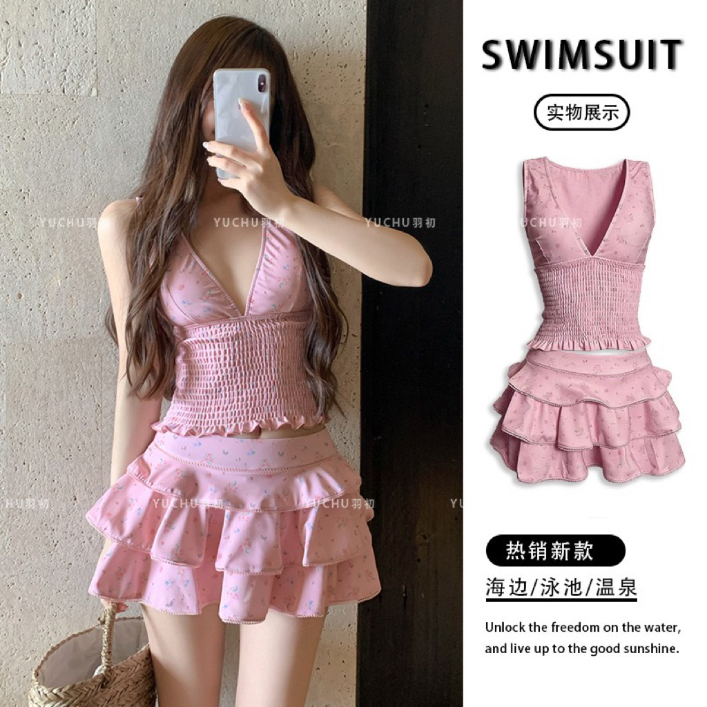 Đồ bơi nữ bikini tông nước pastel– thiết kế gợi cảm nâng ngực tôn dáng, chất liệu polyester cao cấp