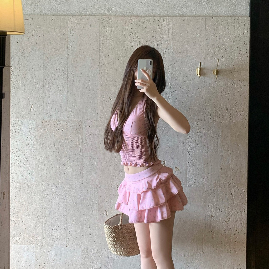 Đồ bơi nữ bikini tông nước pastel– thiết kế gợi cảm nâng ngực tôn dáng, chất liệu polyester cao cấp