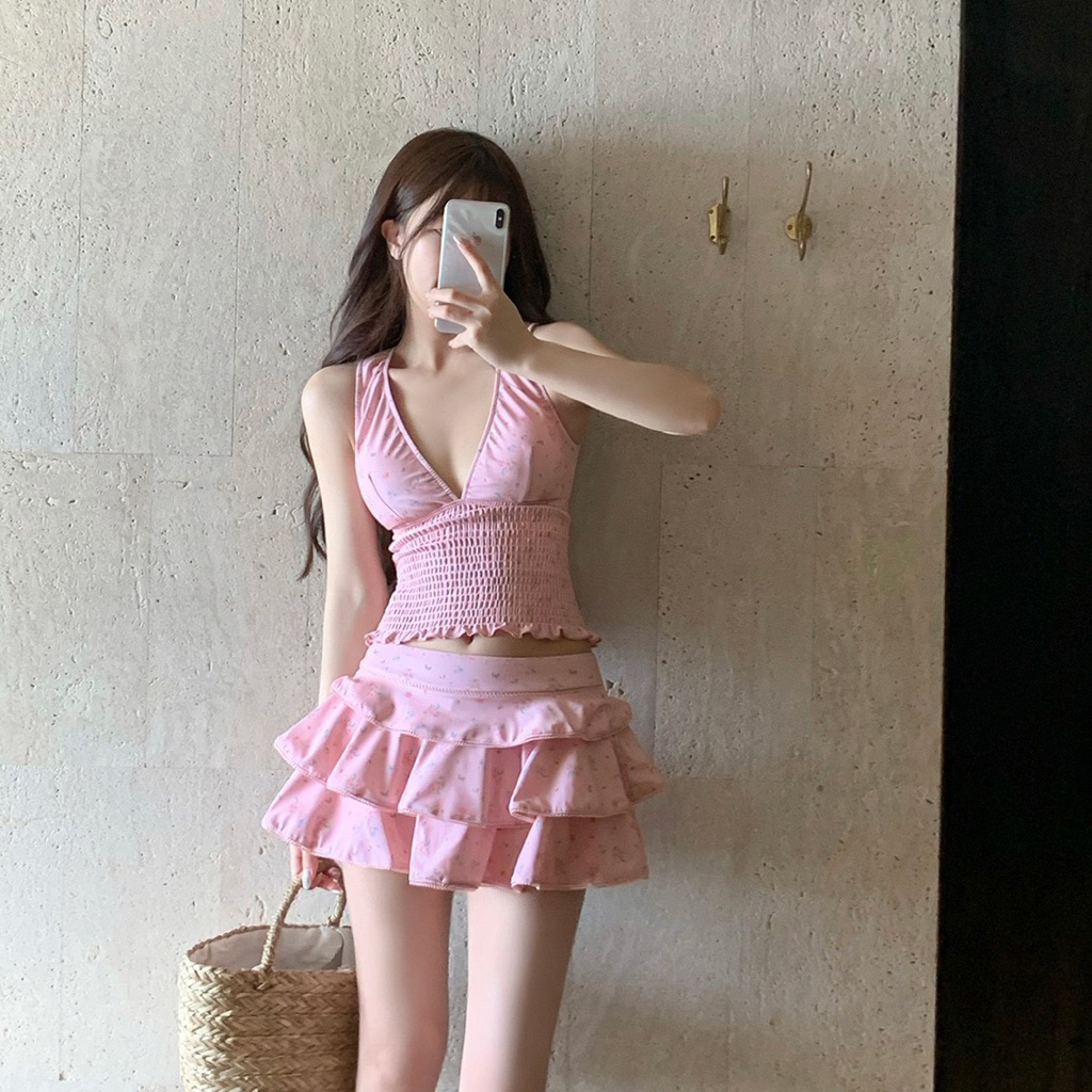 Đồ bơi nữ bikini tông nước pastel– thiết kế gợi cảm nâng ngực tôn dáng, chất liệu polyester cao cấp